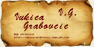 Vukica Grabovčić vizit kartica